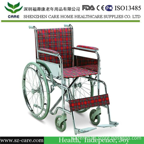 Economical Chromed Steel Children Wheelchair